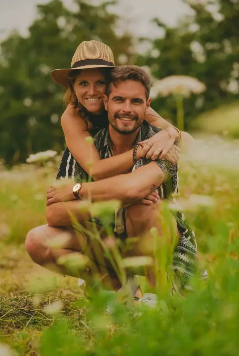 Quinten met zijn vrouw Lauren